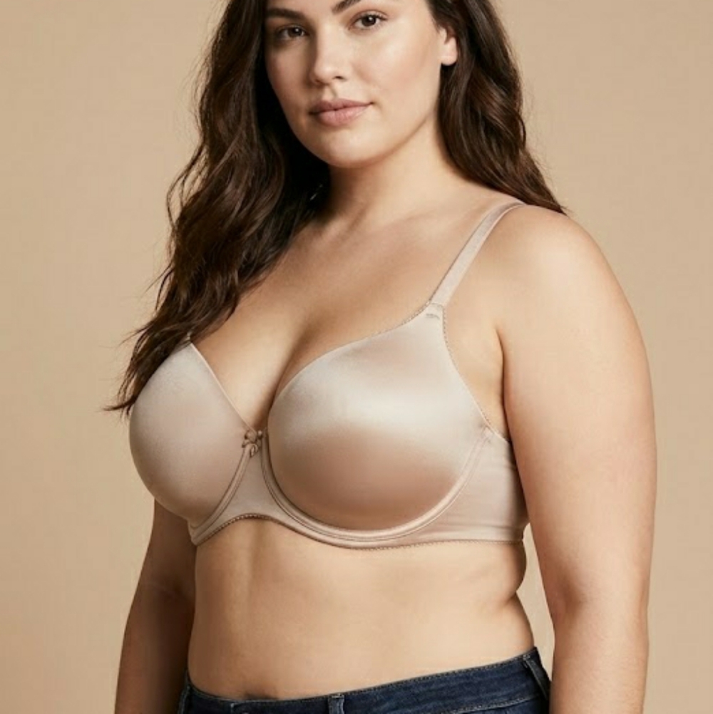 Victoria's Secret Body By Victoria Lined Demi Bra Nude Size 36DDD Convertible